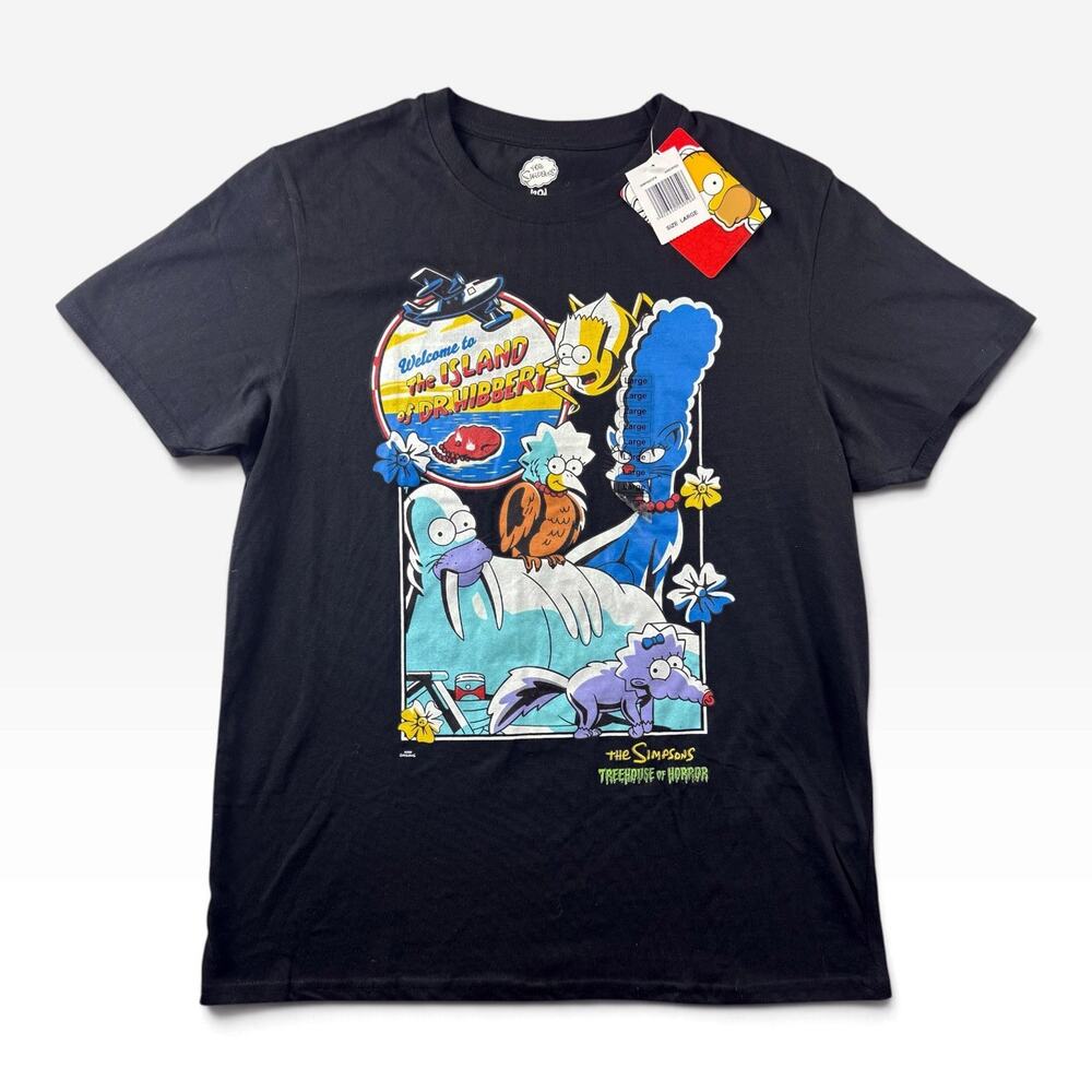 The Simpsons Treehouse Of Horror Island Of Dr. Hibbert T Shirt Men's Large NWT